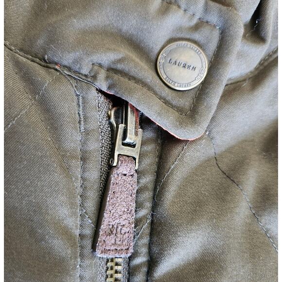 Vintage Ralph Lauren Large Reversible Green/Orange Hunting Utility Vest Quilted - Picture 6 of 9